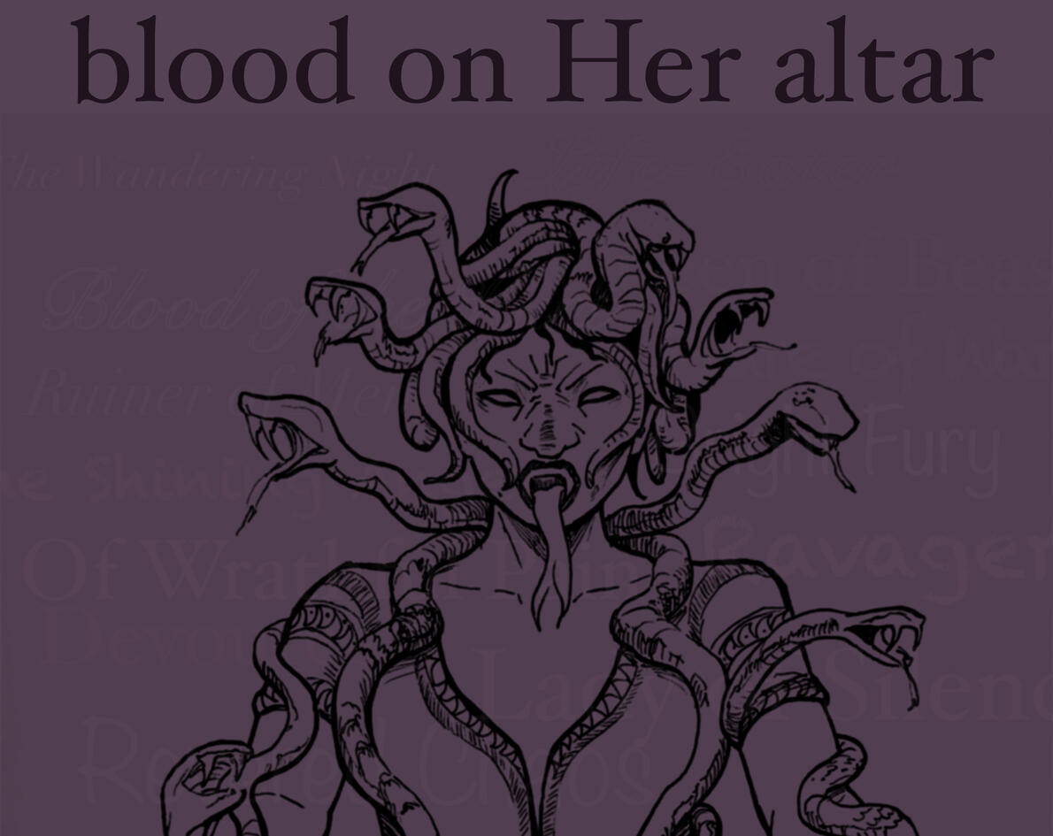 blood on Her altar: a 24-word RPG