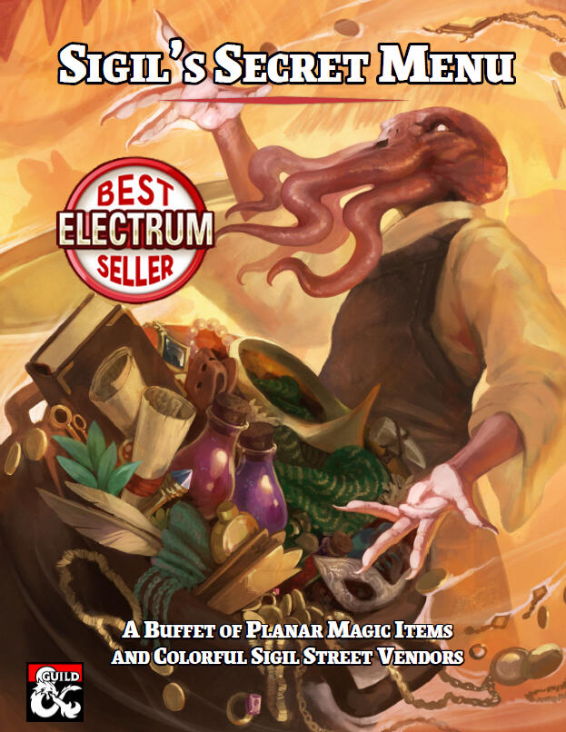 Sigil's Secret Menu - A D&D shop and magic item collection [for Dying Sun Games]
